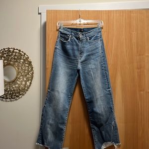 7 For All Mankind CROPPED ALEXA JEANS, SIZE 27